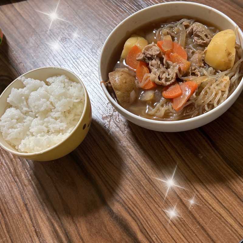 井上　あんず肉じゃが作ったよ⭐️